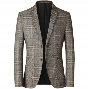 СЛУЧАЙНАЯ МУЖСКАЯ БИЗНЕС-КУРТКА В КЛЕТКУ, SLIL STYM