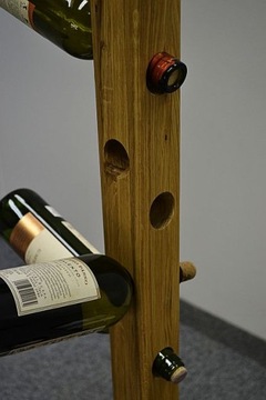 WINIARKA drewniana dębowa STOJAK na wino 150 cm
