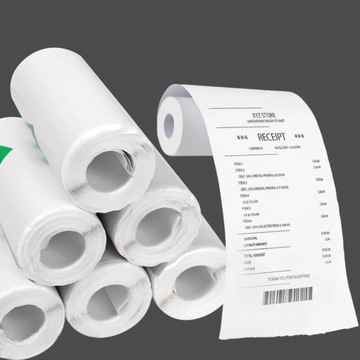 ТЕРМОБУМАГА ДЛЯ ПРИНТЕРА DRUKUS НАБОР ИЗ 10 РУЛОНОВ БУМАГИ