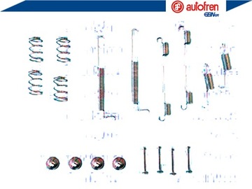 ZESTAW MONTAŻOWY SZCZĘK HAMULCOWYCH DAEWOO MATIZ