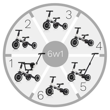 Трехколесный велосипед-толкатель TREMIX UP 6in1 растёт вместе с вашим ребенком