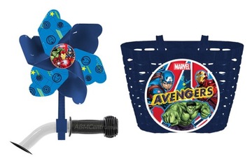 KOSZYK WIATRACZEK NA ROWER HULAJNOGĘ AVENGERS