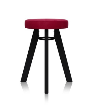 Taboret WENUS bukowy stołek czarny LAKIER F14