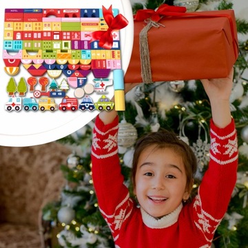 Деревянные блоки Городские автомобили 115 + Развивающие головоломки-конструкторы