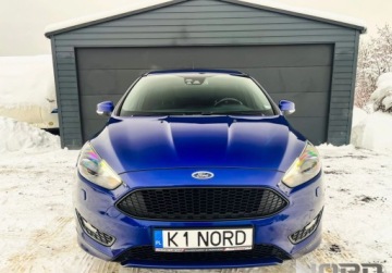 Ford Focus III Sedan Facelifting 1.0 EcoBoost 125KM 2017 Ford Focus Bezwypadkowy, FV23, ST-Line, KredytowanieLeasing, gwarancja 12m, zdjęcie 3