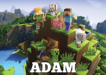 ПОДУШКА MINECRAFT ПОДАРОК ​​РЕБЕНКУ + ИМЯ