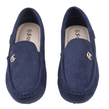 ЖЕНСКИЕ МОКАСИНЫ, СЛИПОНЫ, ЗАМШЕВЫЕ, ТЕМНО-СИНИЕ НА ПЛОСКОЙ ПЛОСКОЙ ПЛАТФОРМЕ.