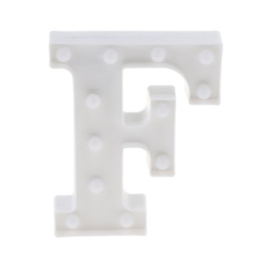 Декоративная светодиодная буквенная вывеска с подсветкой F.