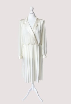 Plisowana sukienka vintage 70's minimalizm