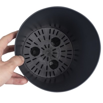 ВЫСОКИЙ ЦВЕТОЧНЫЙ ГОРШОК НА НОЖКАХ ДЛЯ ДОМАШНЕГО САДА АНТРАЦИЯ