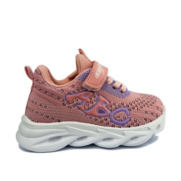 Buty sportowe dziecięce sneakersy różowe (29)