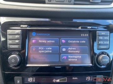 Nissan Qashqai II Crossover 1.2 DIG-T 115KM 2017 Nissan Qashqai 1.2i turbo full opcja ledy kamery 360 skory Navi bezwypadk, zdjęcie 38