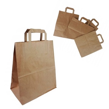 Torba papierowa EKOLOGICZNA 80g 260x170x330 250szt