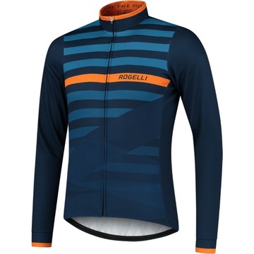 Bluza rowerowa męska ocieplana Rogelli Stripe