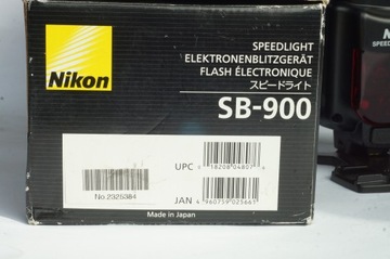 Вспышка NIKON SB-900 с коробкой
