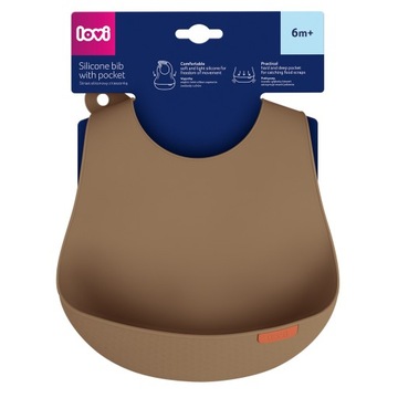 Силиконовый нагрудник LOVI с карманом.