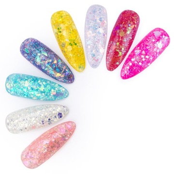 DUST DECORATION NAIL GLITTER PRINCESS NAILS Радужный выбор цвета