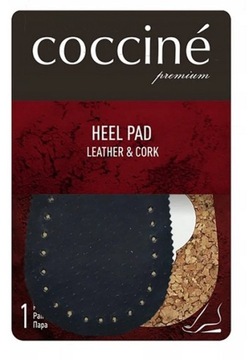 Skórzane Podpiętki na Korku Czarne Coccine HEEL PAD r.M (38-40)