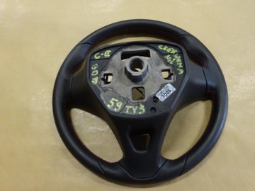 Кожаный руль OPEL CORSA E красная нить 59 000 км