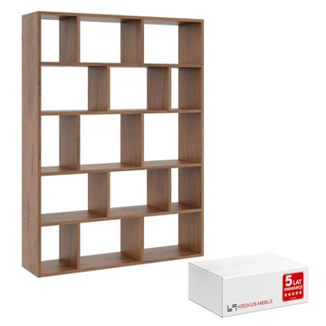 REGAŁ MODUŁOWY PÓŁKA WISZĄCA NR 50 DO SALONU BIBLIOTECZKA NA KSIĄŻKI ORZECH