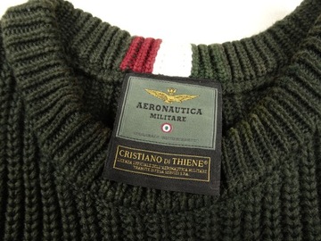 Aeronautica Militare Sweter Gruby Knit Cotton M