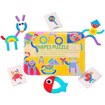 Деревянный пазл МОНТЕССОРИ Логическая игра