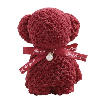 Myjka kąpielowa Bear Ręczniki Szybkoschnące, chłonne, czerwone torby z