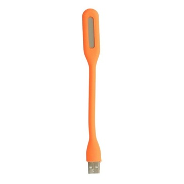 Lampka LED USB mała do Laptopa Silikonowa pomara
