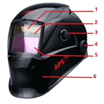 PRZYŁBICA SPAWALNICZA SAMOŚCIEMNIAJĄCA MASKA LCD