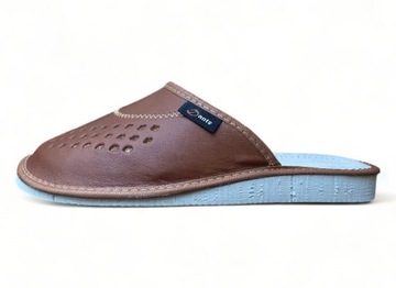 ТАПОЧКИ МУЖСКИЕ DANTE ДОМАШНИЕ ТАПОЧКИ КОЖАНЫЕ 41/41 ПОДАРОК