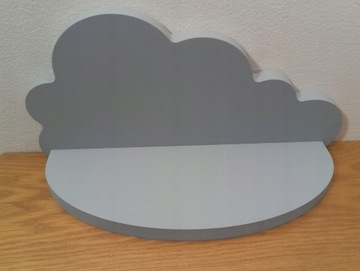 ДЕРЕВЯННАЯ ПОЛКА-ОБЛАКО ДЛЯ ДЕТЕЙ, РАЗНЫЕ ЦВЕТА