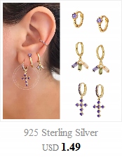 Aide S925 Silver Colorful Earrings For Women