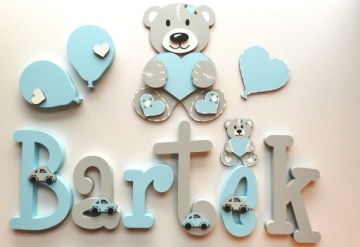 Большой плюшевый мишка 25см с сердцем и воздушным шариком