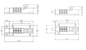 ЗАЩЕЛКА ДВЕРНОЙ ЗАМОК С КОДОВЫМ ЗАМКОМ КОМПЛЕКТ ЗАМКОВ