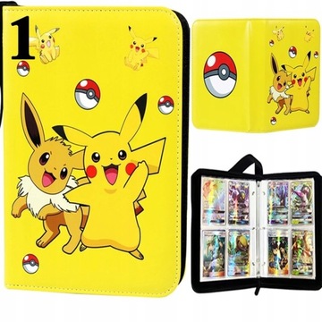 ОРИГИНАЛЬНАЯ КАРТА POKEMON + АЛЬБОМ НА 400 КАРТ POKEMON ШАБЛОНЫ НА ВЫБОР