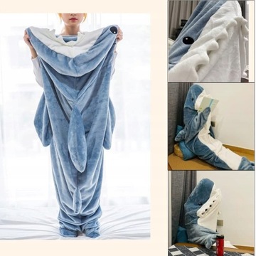 НОВЫЙ СПАЛЬНЫЙ МЕШОК SHARK BLANKET ДЛЯ ВЗРОСЛЫХ