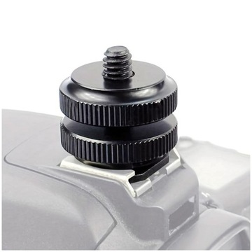 Алюминиевый адаптер «холодный башмак» 1/4 дюйма для зеркальных и беззеркальных фотоаппаратов