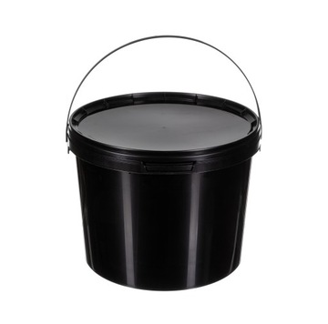 WIADRO WIADERKO PLASTIKOWE 5L CZARNE ATEST!!!