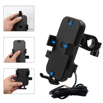 ЗАРЯДНОЕ УСТРОЙСТВО ДЛЯ МОТОЦИКЛА С РУЧКОЙ ВКЛ/ВЫКЛ 2xUSB