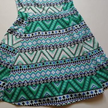 H&M wzorzysta sukienka aztecka***36
