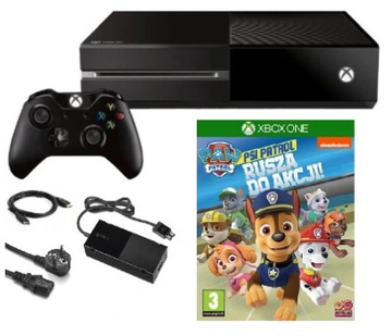 Konsola Xbox One 500 GB + Pad + Psi Patrol