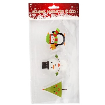 ГЕЛЕВЫЕ РОЖДЕСТВЕНСКИЕ СВЕТОДИОДНЫЕ НАКЛЕЙКИ ДЛЯ УКРАШЕНИЯ ОКОН