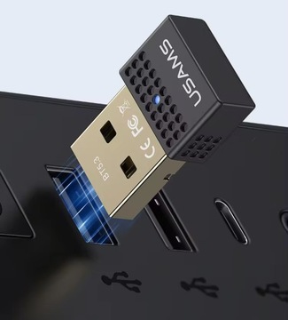 Szybki Adapter USB Bluetooth USAMS US-ZB285 BT 5.3 na USB ZASIĘG DO 20M