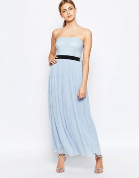 LOVE maxi gorsetowa sukienka plisy S/M