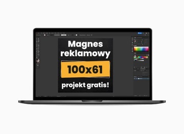 2 Magnesy reklamowe XXL na samochód - 200x50cm | Projekt Gratis!
