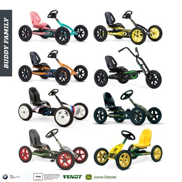 Педальная педаль BERG Go Kart Buddy Cross Желтая от 3 до 8 лет до 50 кг НОВАЯ МОДЕЛЬ