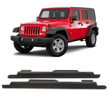 JEEP WRANGLER JK 4 DRZWI PANELE OCHRONNE PROGU KOMPLET 2 SZTUKI