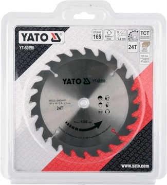 ЩИТОК TCT ДЛЯ ДЕРЕВА 165X24TX16MM YT-60590 YATO