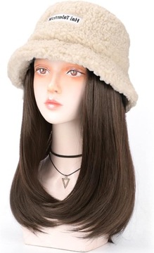 Kapelusz Peruka All-In-One Damskie Lamb Hair