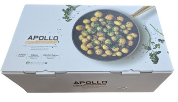 Zestaw garnków i patelni z powłoką marmurową 9 el. Amercook Apollo 1680.12